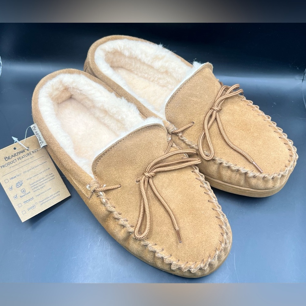 BearPaw Tan Suede Loafers, Men’s Size:12,‎ New with tags